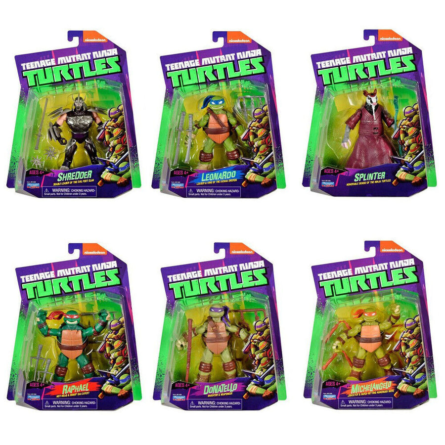Playmates TMNT - 2012 Basic Figures Set of 6 in Carry Case