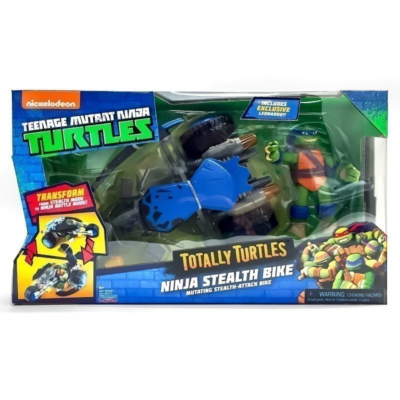 Playmates TMNT - Totally Turtles Ninja Stealth Bike with Exclusive LEONARDO (2018)