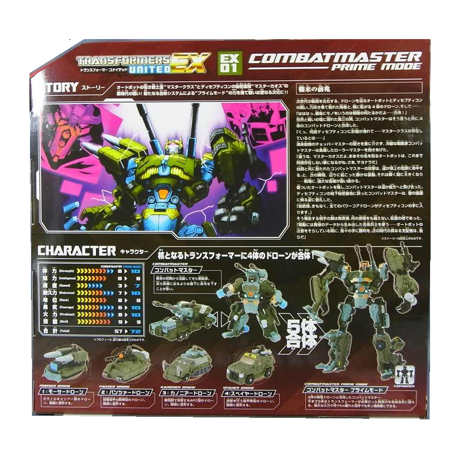 Transformers - COMBAT MASTER Combiner Decepticon Strategic Commander EX01