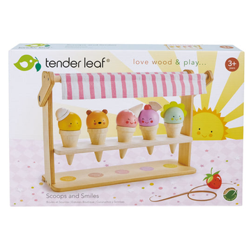 Tender Leaf Toys - Wooden Ice Cream Scoops & Smiles