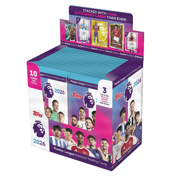 Topps 2026 Premier League Trading Cards Booster Box (28 packs) Factory Sealed
