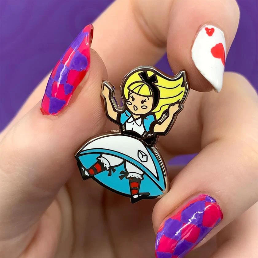 Erstwilder x Alice in Wonderland - Down the Rabbit Hole Enamel Pin