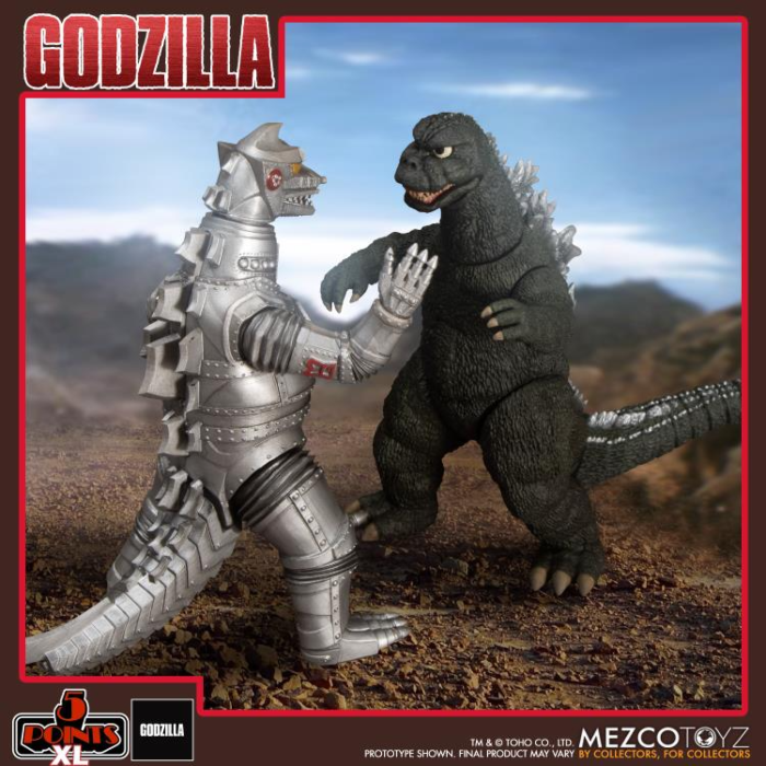 Godzilla vs. Mechagodzilla (1974) - Godzilla, Mechagodzilla & King Caesar 5-Points XL 4.5” Action Figure 3-Pack