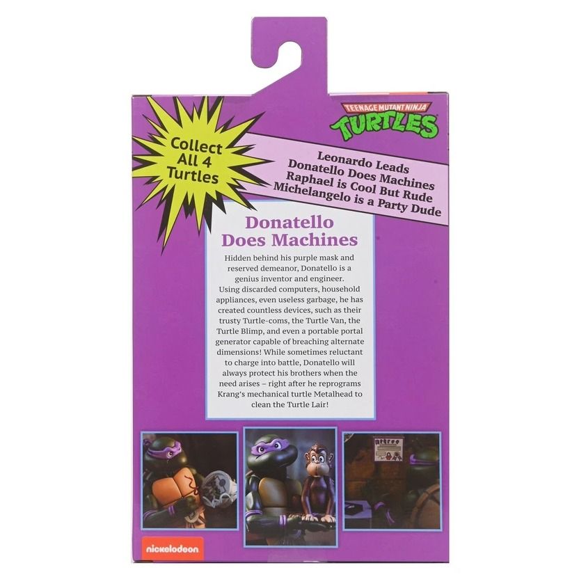 TMNT - ULTIMATE Cartoon DONATELLO (Pizza Club VHS) 7″ SCALE ACTION FIGURE