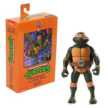 TMNT - ULTIMATE Cartoon MICHELANGELO (Pizza Club VHS) 7″ SCALE ACTION FIGURE