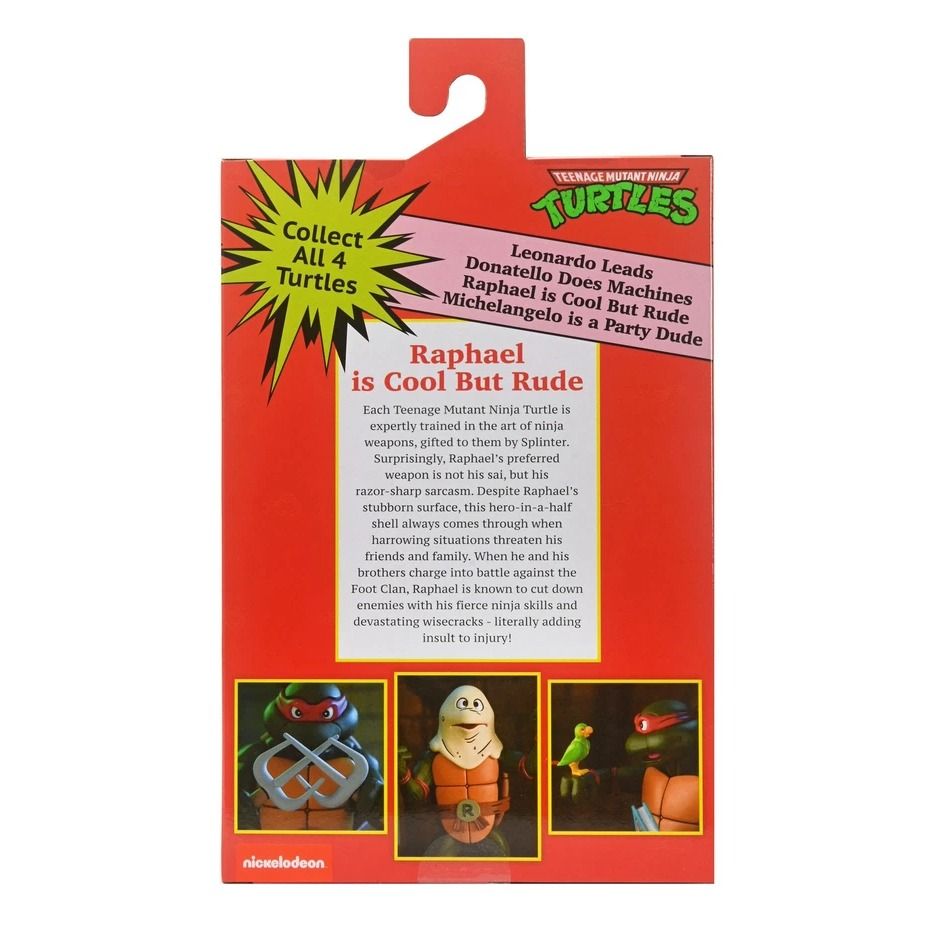 TMNT - ULTIMATE Cartoon RAPHAEL (Pizza Club VHS) 7″ SCALE ACTION FIGURE