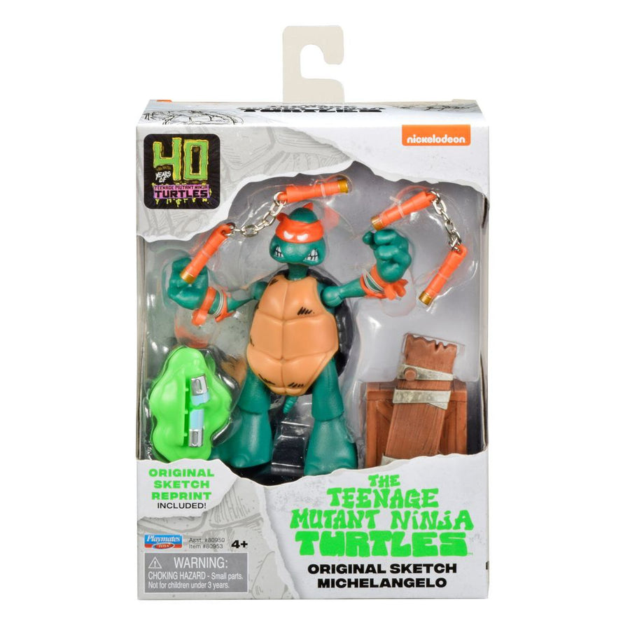 Playmates TMNT - 40th Anniversary Original Sketch Turtle Figures