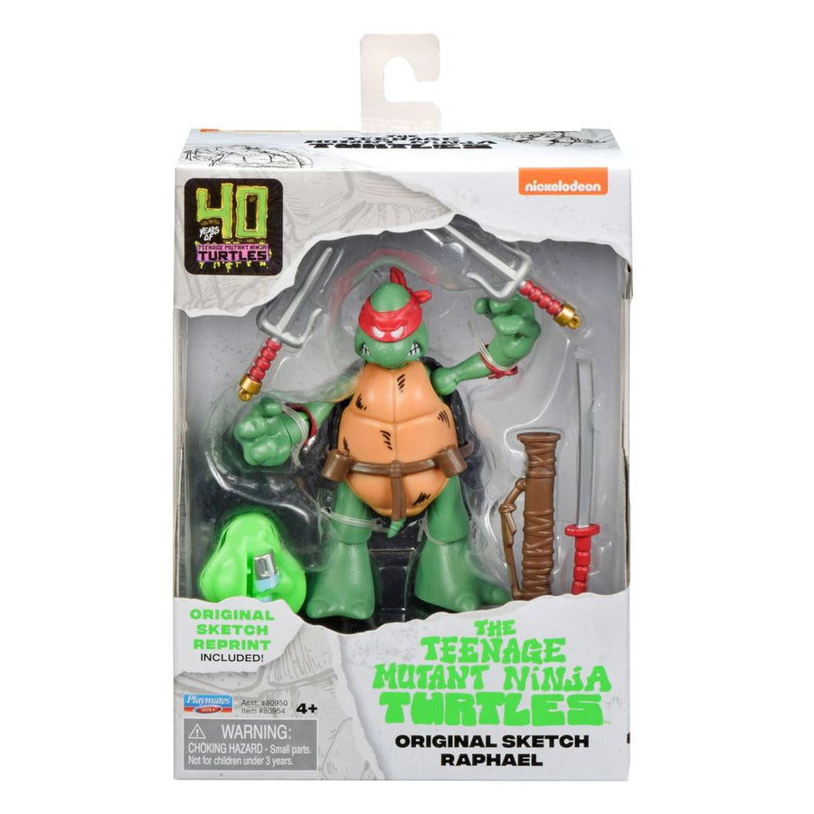 Playmates TMNT - 40th Anniversary Original Sketch Turtle Figures