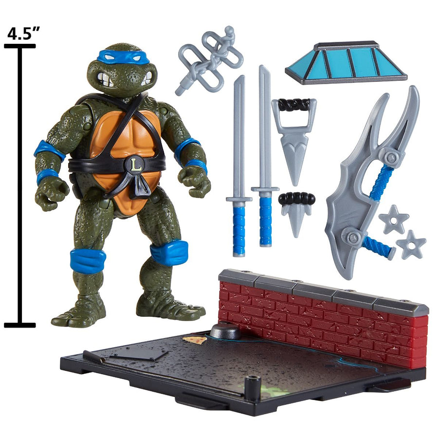 TMNT Classic 40th Anniversary LEONARDO Remastered Turtle Animated Action Figure