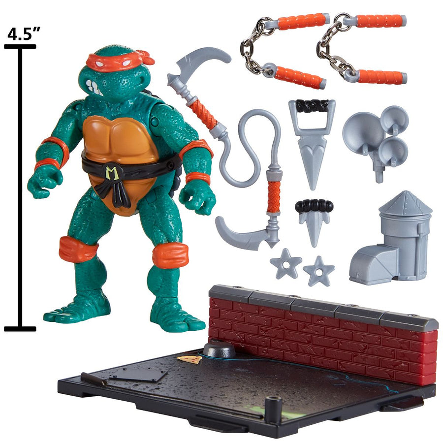 TMNT Classic 40th Anniversary MICHELANGELO Remastered Turtle Animated Action Figure