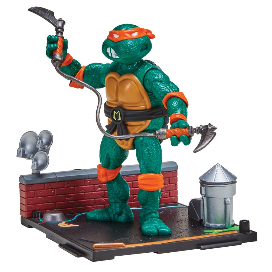 TMNT Classic 40th Anniversary MICHELANGELO Remastered Turtle Animated Action Figure