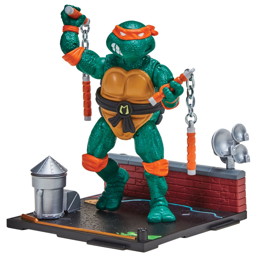 TMNT Classic 40th Anniversary MICHELANGELO Remastered Turtle Animated Action Figure