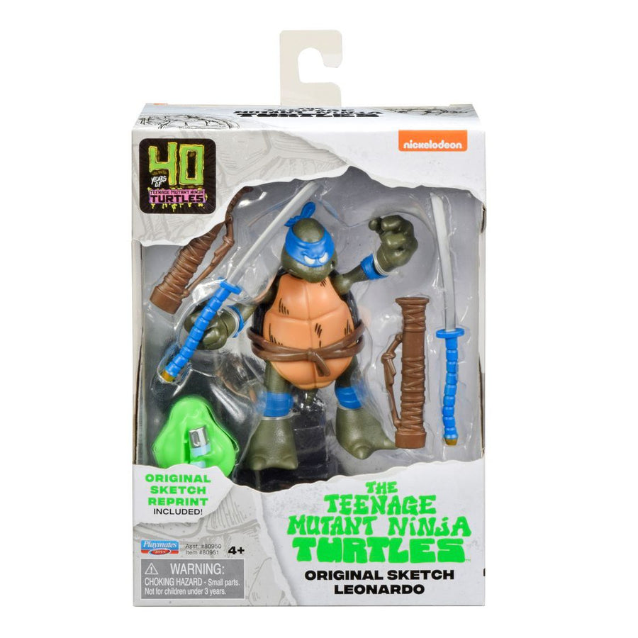 Playmates TMNT - 40th Anniversary Original Sketch Turtle Figures