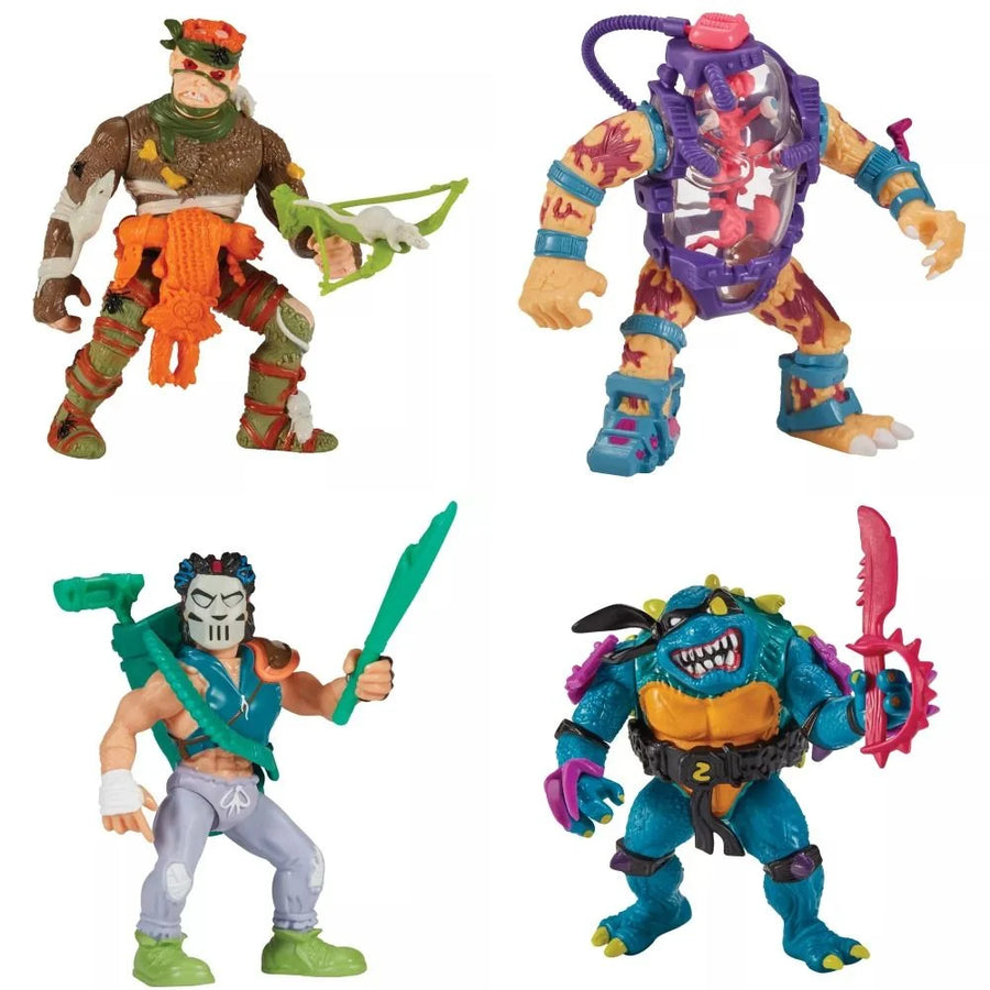 Playmates TMNT - Classic Mutant: Rat King, Casey Jones, Slash, Mutagen Man Action Figures