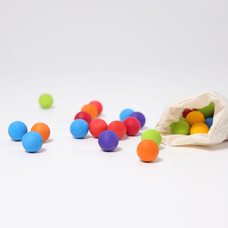 Grimm's Marbles Rainbow Colours 35 in a bag