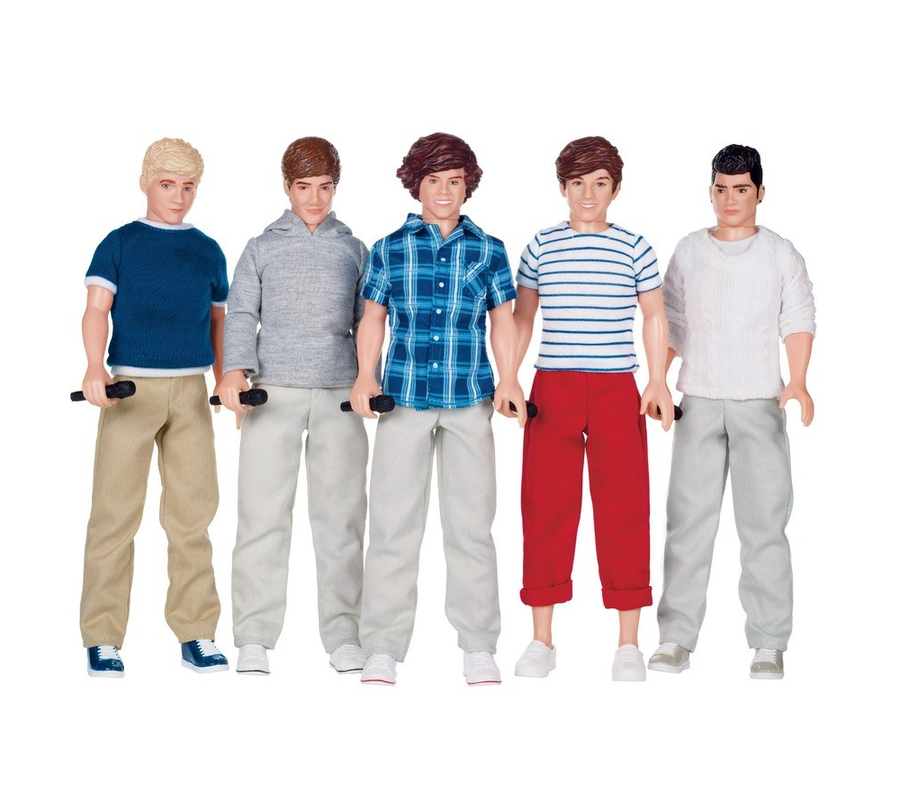 One Direction 1D - Hasbro Full Set of 5 Action Figures Dolls (2012 ...