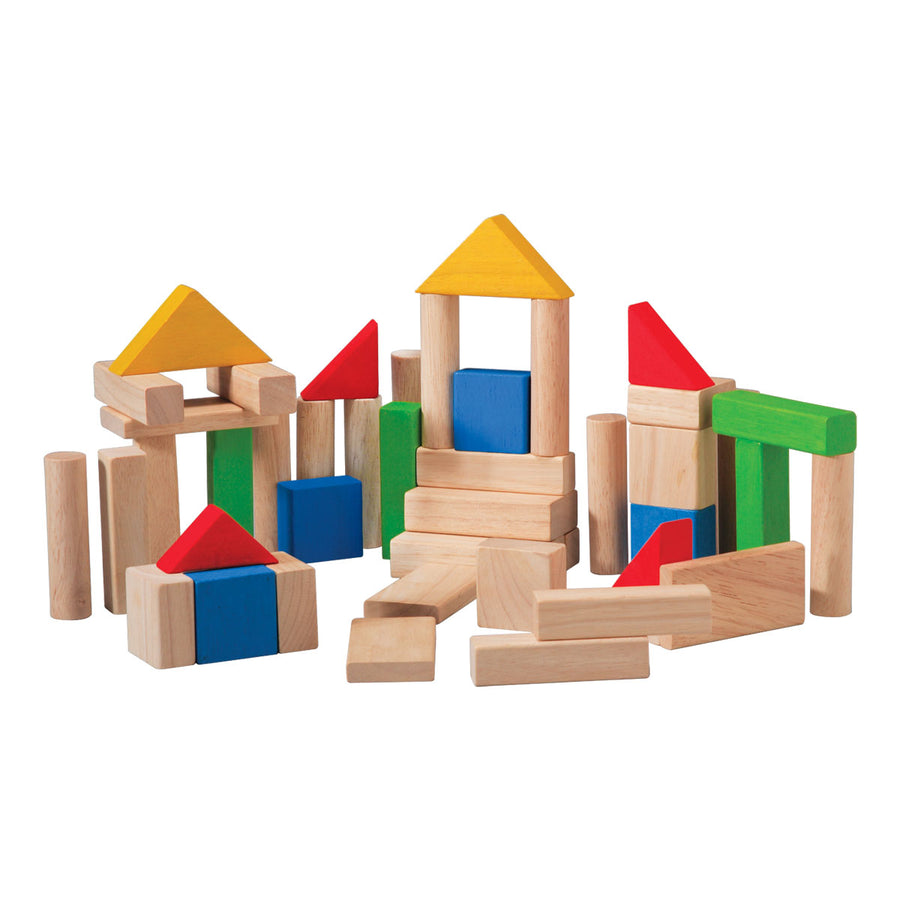 Plan Toys - 50 wooden blocks
