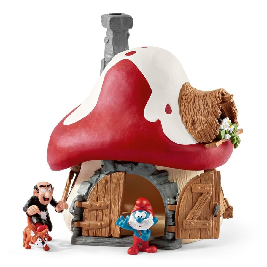 Schleich - Smurf House with 2 Figurines Play Set