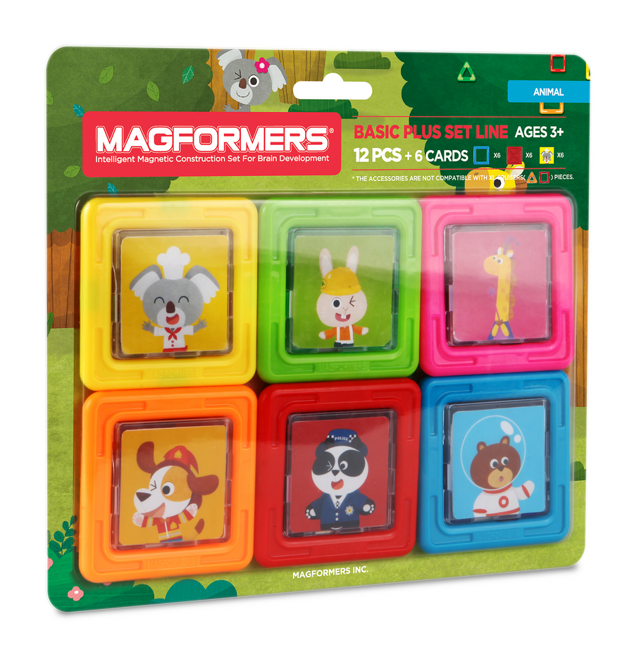 Magformers Card Plus Animal Set 12Pcs