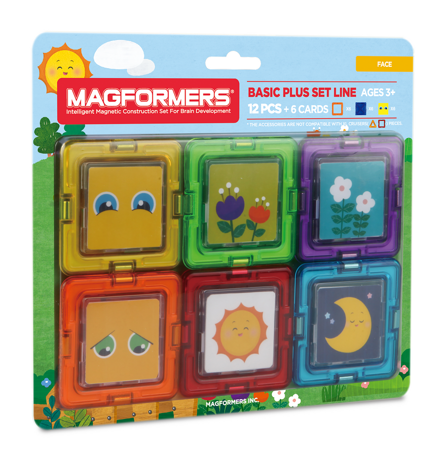 Magformers Card Plus Face Set 12 Pcs