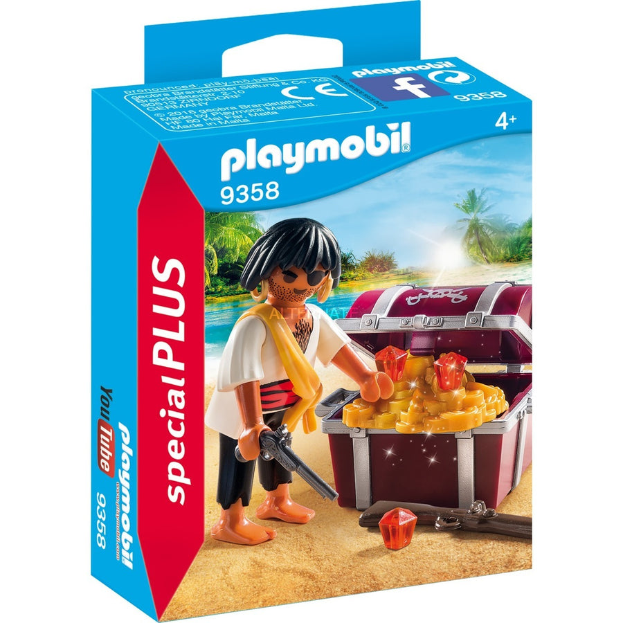 Playmobil - 9358 Pirate with Treasure Chest