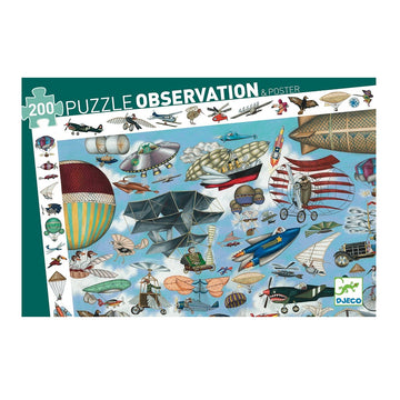 Djeco Puzzle Observation - Aero Club 200pc 6+