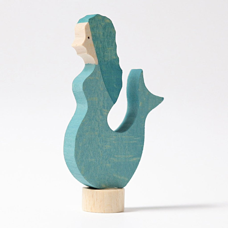 Grimm's Wooden Candle Holder Decoration - Mermaid