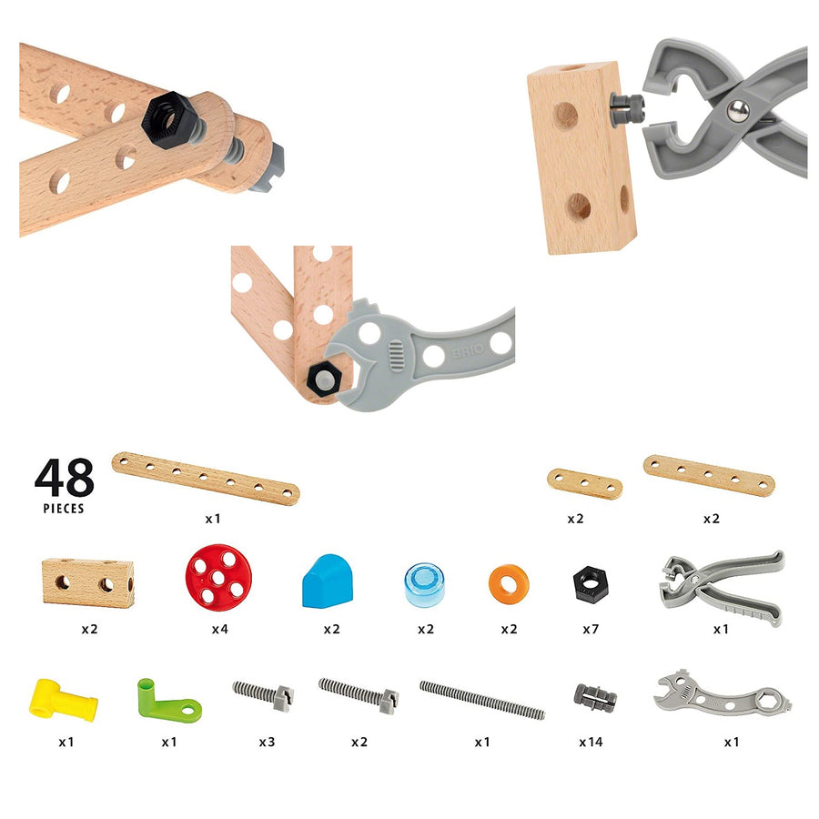 BRIO Builder - Starter Set Tool Box 49 pieces