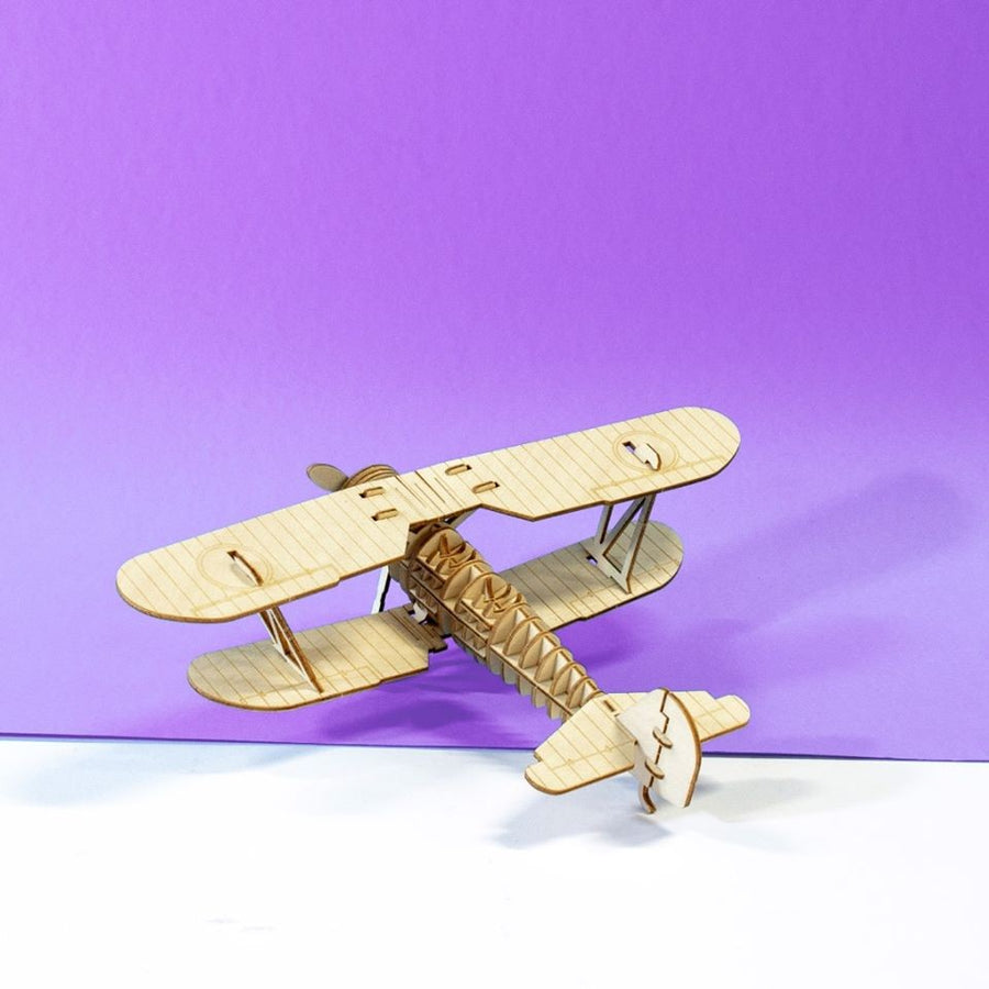 Kigumi - Biplane 3D Plywood Puzzle