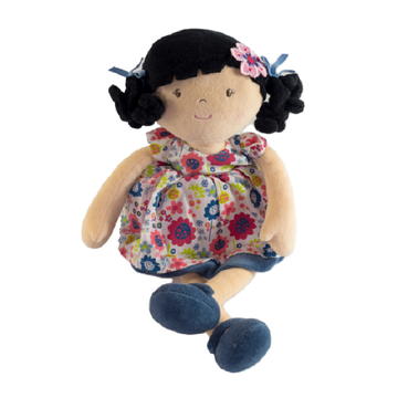 Bonikka Flower Kid Doll - Lilac with Black Hair