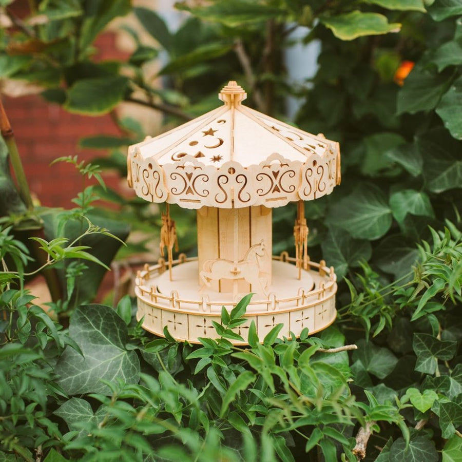 Kigumi - Spinning Carousel Plywood Puzzle