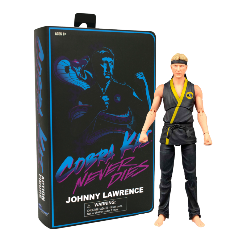 Boneco Cobra Kai Johnny Lawrence Diamond Select Comic Con Boneco Cobra Kai Johnny Lawrence Diamond Select Comic Con
