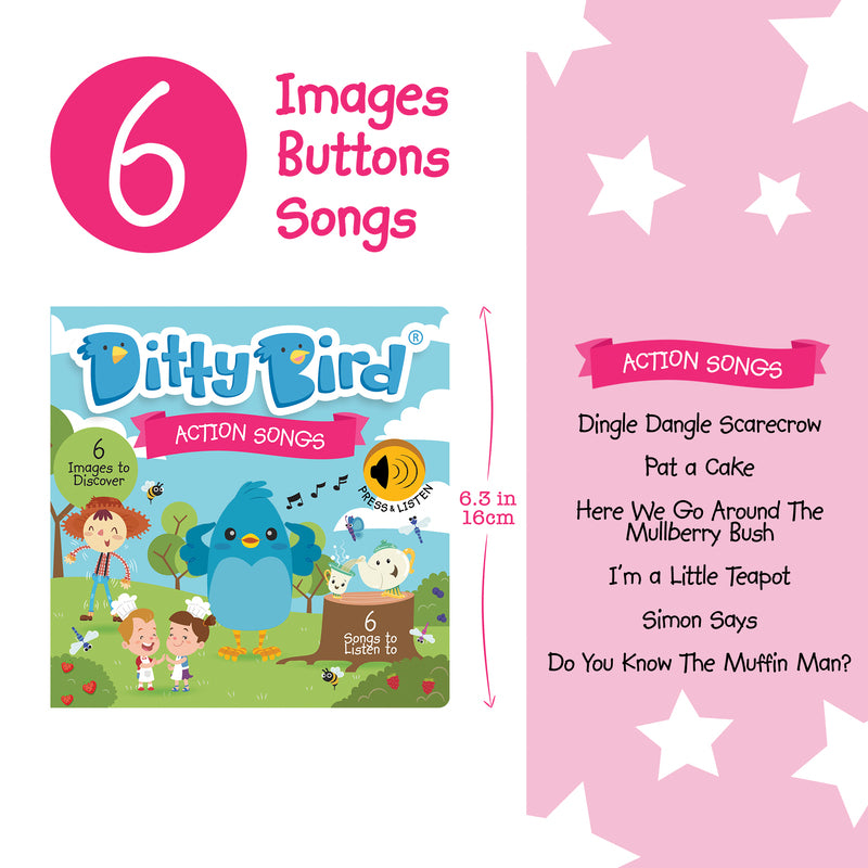 Ditty Bird - Action Songs Musical Board Book