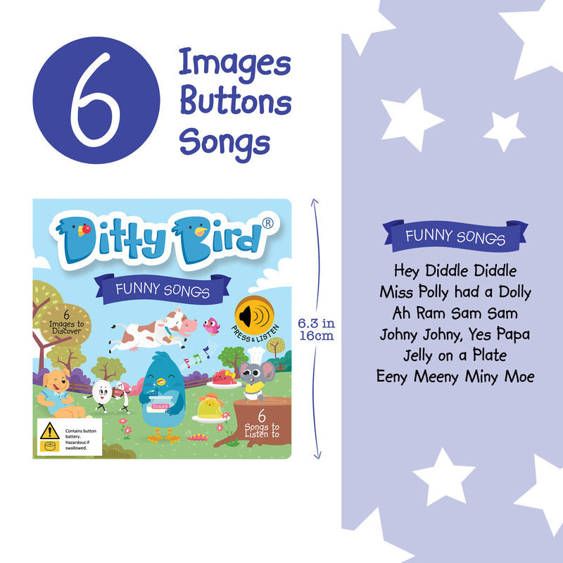 Ditty Bird - Funny Songs Musical Board Book