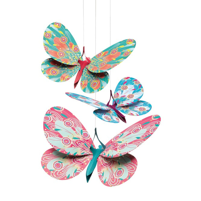 Djeco - Glitter Butterflies Mobile Lightweights