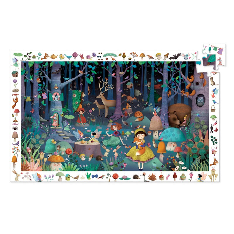 Djeco Puzzle Observation - Enchanted Forest 100pc 5+