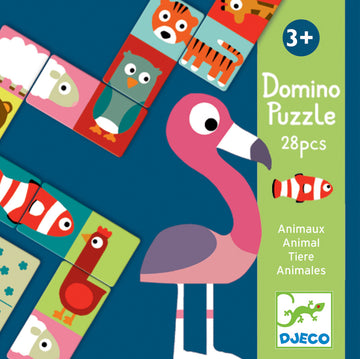 Djeco - Animal Puzzle Domino 28pcs