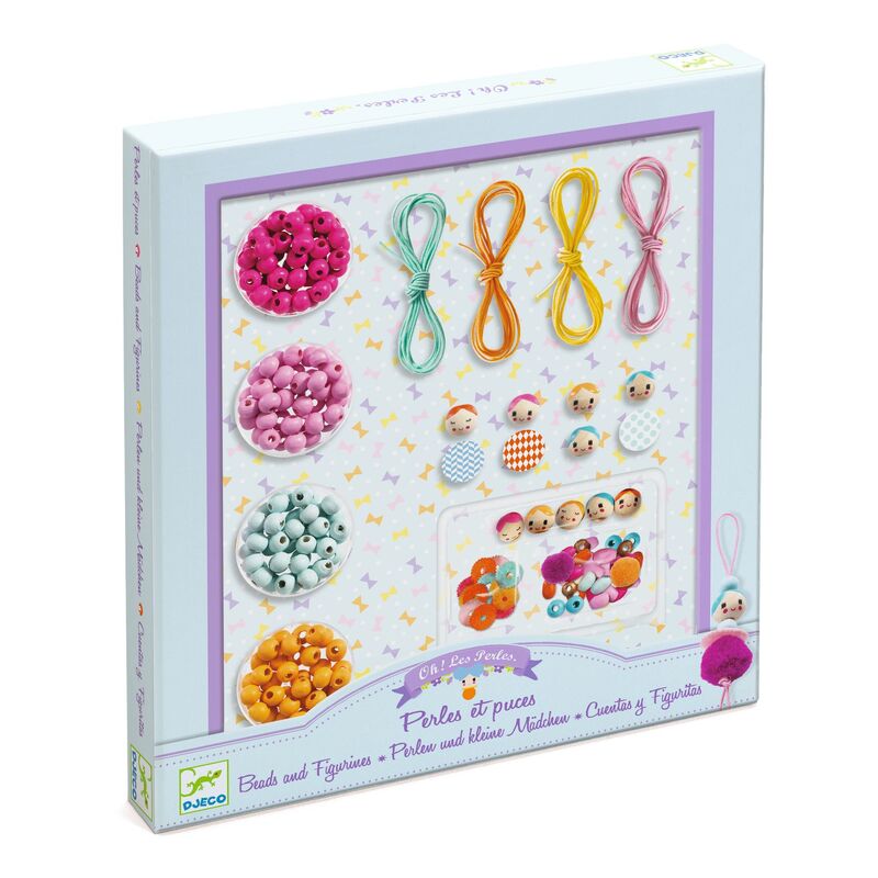Djeco - Wooden Beads & Figurines Jewellery Kit