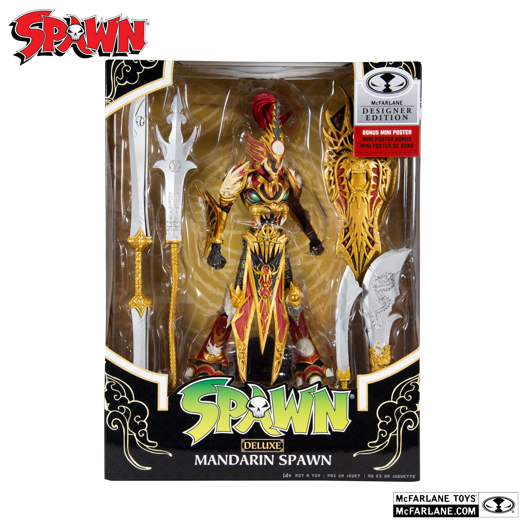 SPAWN - GOLD LABEL - Figurine MANDARIN SPAWN - McFARLANE TOYS - TOYS SPAWN - GOLD LABEL - Figurine MANDARIN SPAWN - McFARLANE TOYS - TOYS