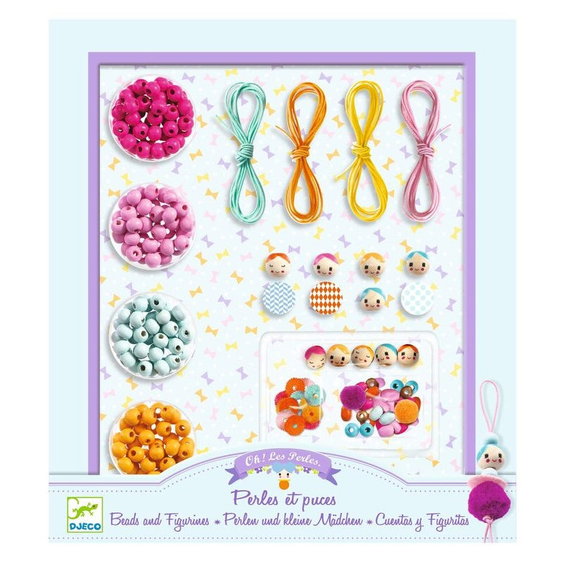 Djeco - Wooden Beads & Figurines Jewellery Kit