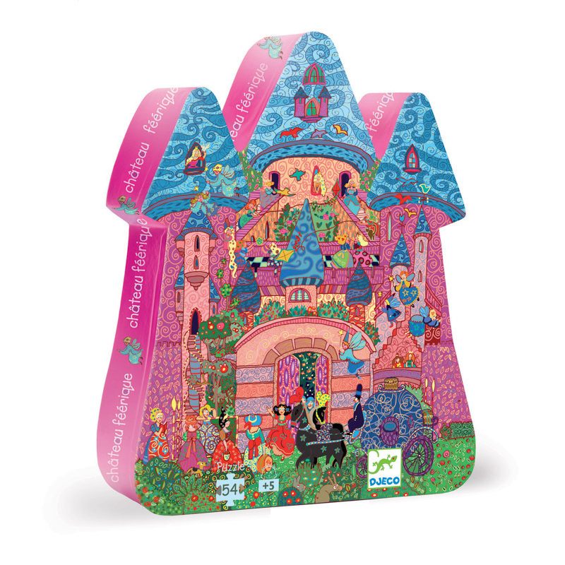 Djeco Silhouette Puzzle - The Fairy Castle 54pc 5+