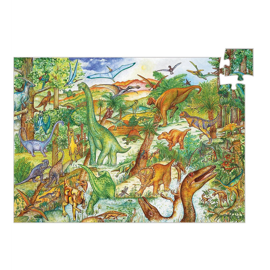 Djeco Puzzle Observation - Dinosaurs 100pc 5+