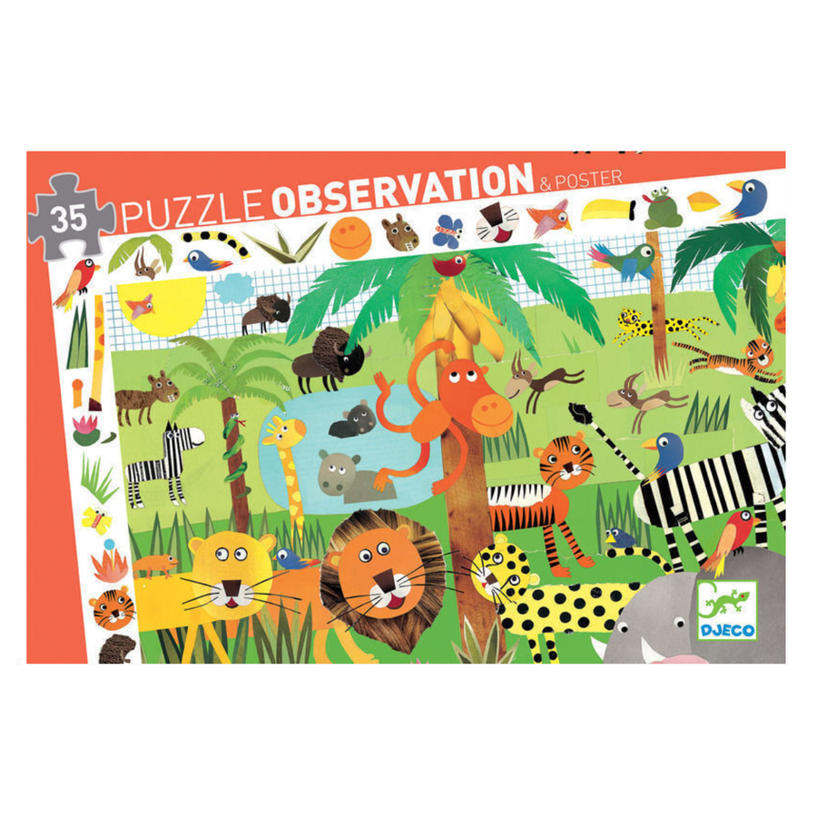 Djeco Puzzle Observation - Jungle 35pc 3+