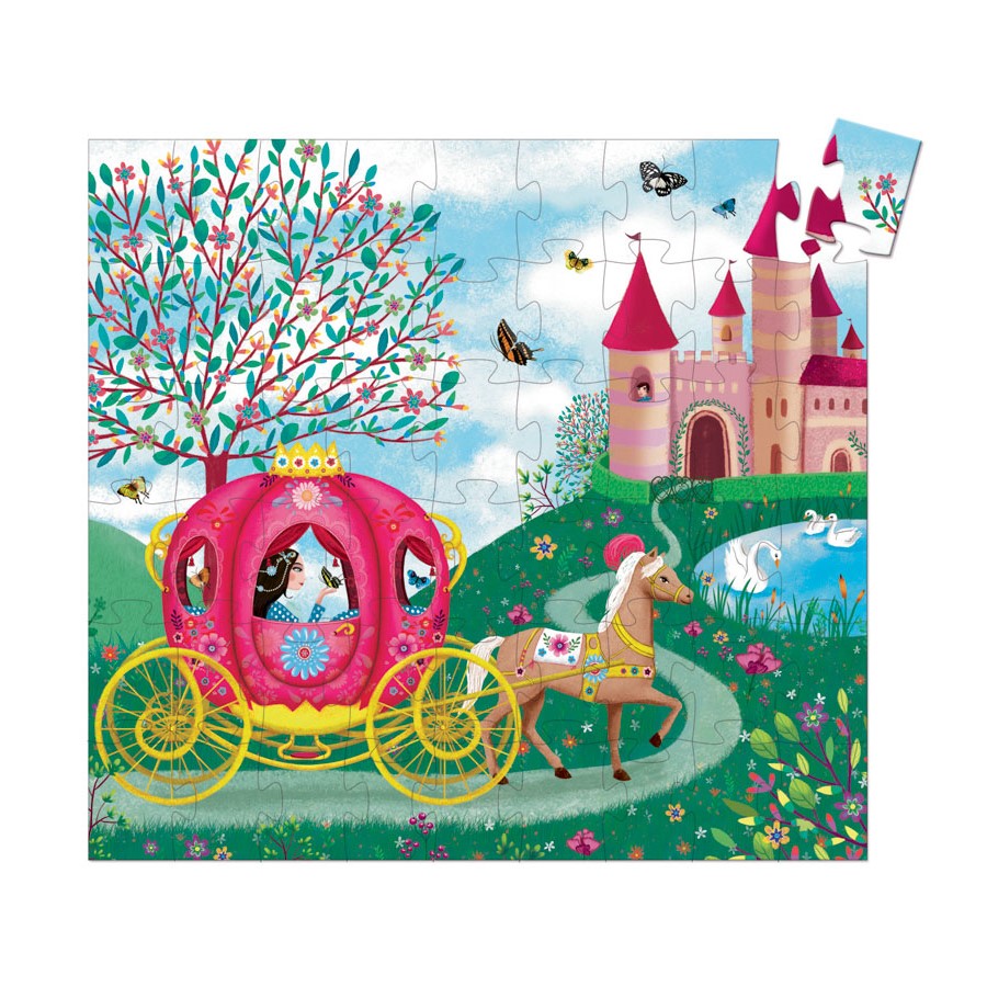 Djeco Silhouette Puzzle - Elise's Carriage 54pc 5+