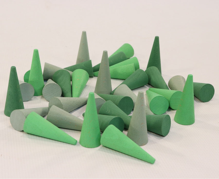 Grapat Mandala Green Cones - Wooden Toys