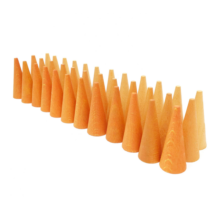 Grapat Mandala Orange Cones - Wooden Toys