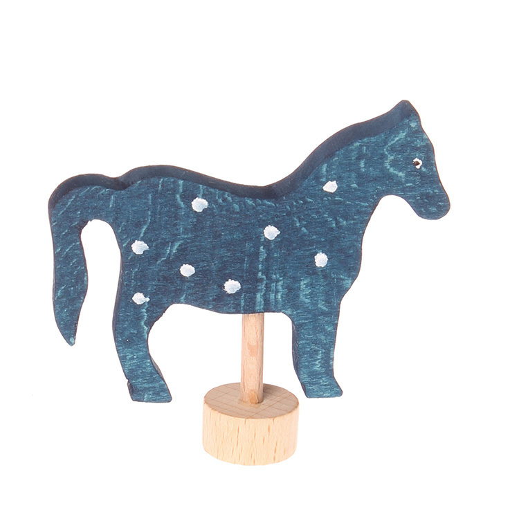 Grimm's Blue Horse Decoration