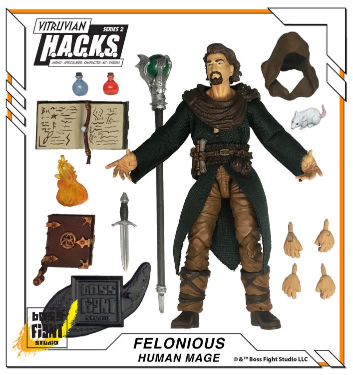 VITRUVIAN H.A.C.K.S. - Series 2 - FELONIOUS (Wandering Mage) - Green robe