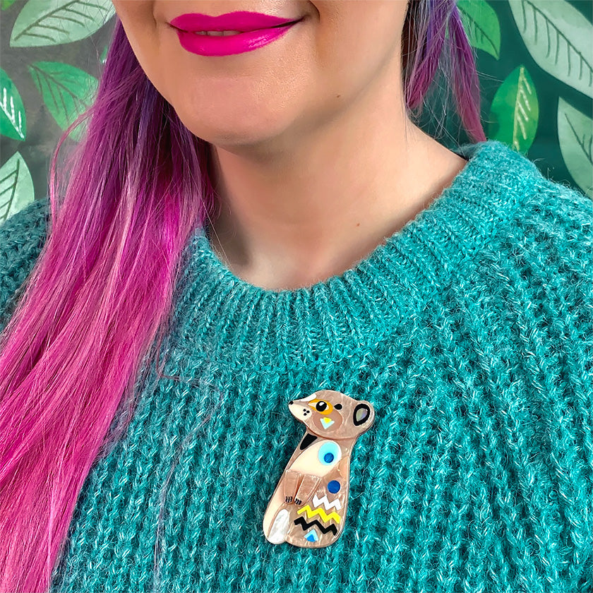 Erstwilder x Pete Cromer (Wildlife Part 2) - The Masterful Meerkat Brooch