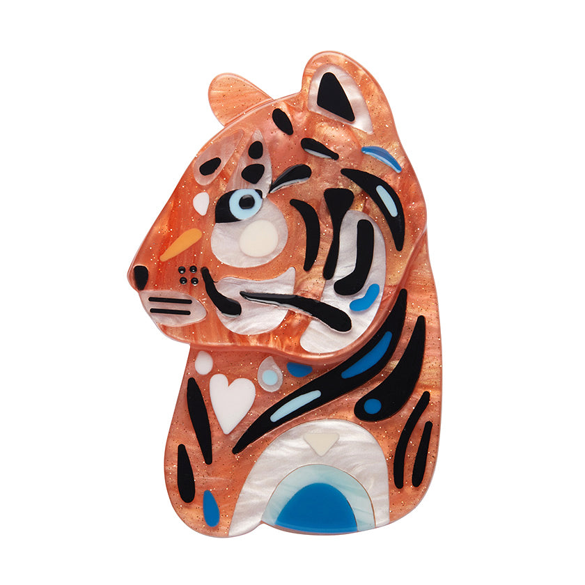 Erstwilder x Pete Cromer (Wildlife Part 2) - The Tranquil Tiger Brooch